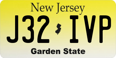 NJ license plate J32IVP