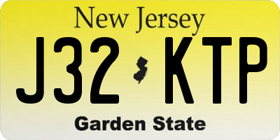 NJ license plate J32KTP