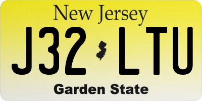 NJ license plate J32LTU