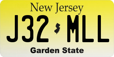 NJ license plate J32MLL