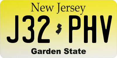 NJ license plate J32PHV