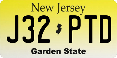 NJ license plate J32PTD