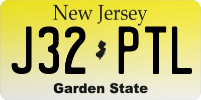 NJ license plate J32PTL