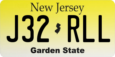 NJ license plate J32RLL