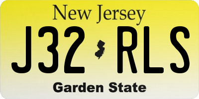 NJ license plate J32RLS