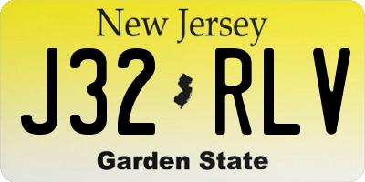 NJ license plate J32RLV