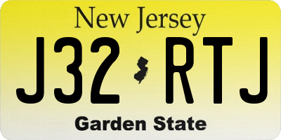 NJ license plate J32RTJ