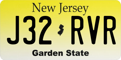 NJ license plate J32RVR