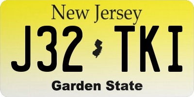 NJ license plate J32TKI