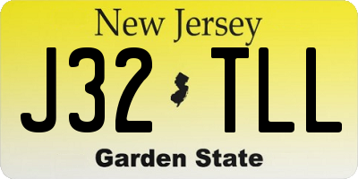 NJ license plate J32TLL