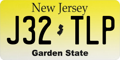 NJ license plate J32TLP