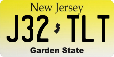 NJ license plate J32TLT