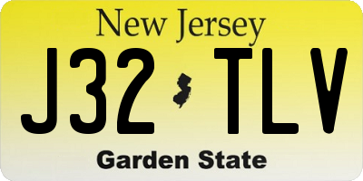 NJ license plate J32TLV