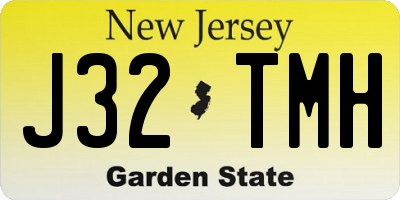 NJ license plate J32TMH