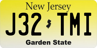 NJ license plate J32TMI