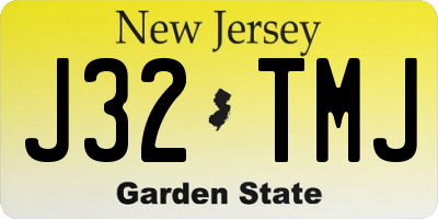 NJ license plate J32TMJ