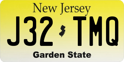 NJ license plate J32TMQ