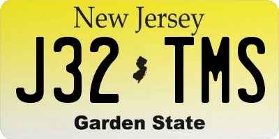 NJ license plate J32TMS