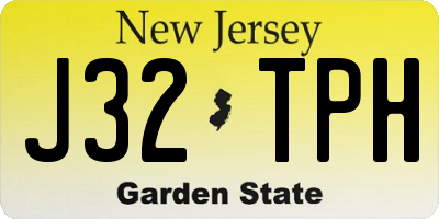 NJ license plate J32TPH