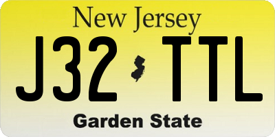 NJ license plate J32TTL