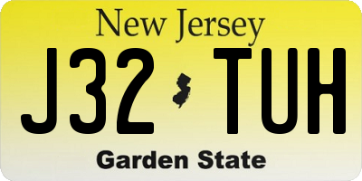 NJ license plate J32TUH