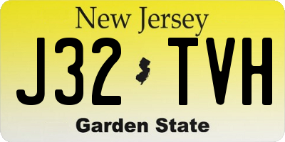 NJ license plate J32TVH