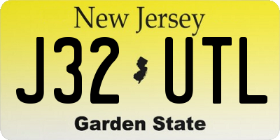 NJ license plate J32UTL