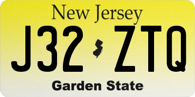 NJ license plate J32ZTQ