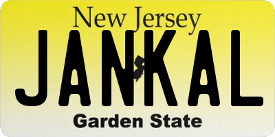 NJ license plate JANKAL