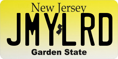 NJ license plate JMYLRD