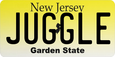 NJ license plate JUGGLE