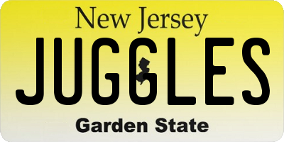 NJ license plate JUGGLES