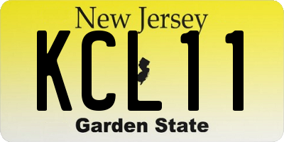 NJ license plate KCL11