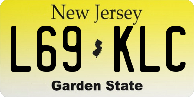 NJ license plate L69KLC