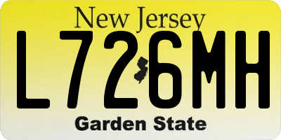 NJ license plate L726MH