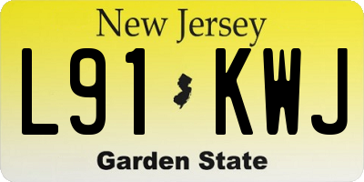 NJ license plate L91KWJ