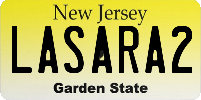 NJ license plate LASARA2
