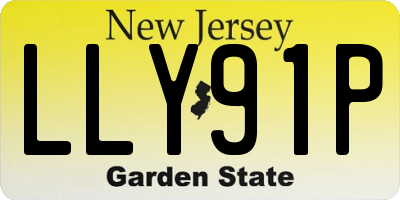 NJ license plate LLY91P