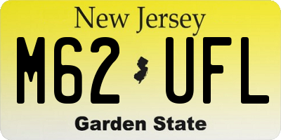 NJ license plate M62UFL