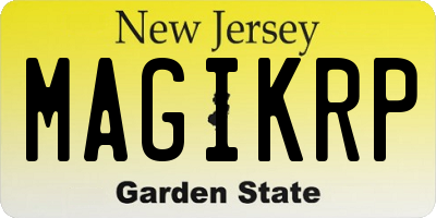 NJ license plate MAGIKRP