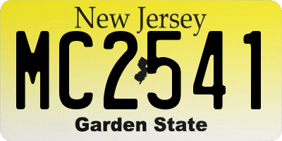 NJ license plate MC2541