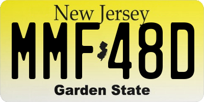 NJ license plate MMF48D