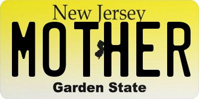 NJ license plate MOTHER