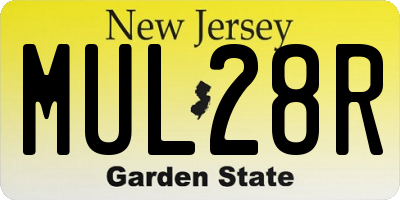 NJ license plate MUL28R