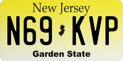 NJ license plate N69KVP