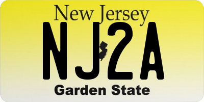 NJ license plate NJ2A