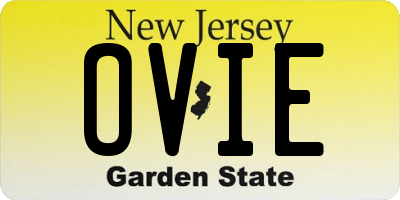 NJ license plate OVIE