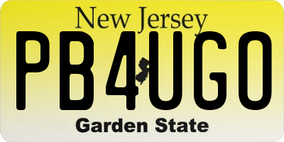 NJ license plate PB4UGO