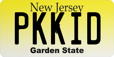 NJ license plate PKKID