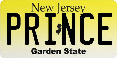 NJ license plate PRINCE